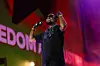 Sarkodie performs on stage during Global Citizen Festival 2022: Accra on September 24, 2022 in Accra, Ghana.