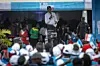 Rwandan President Paul Kagame speaks during a Rwanda Patriotic Front (FPR) kick-off rally, in Musanze on June 22, 2024.