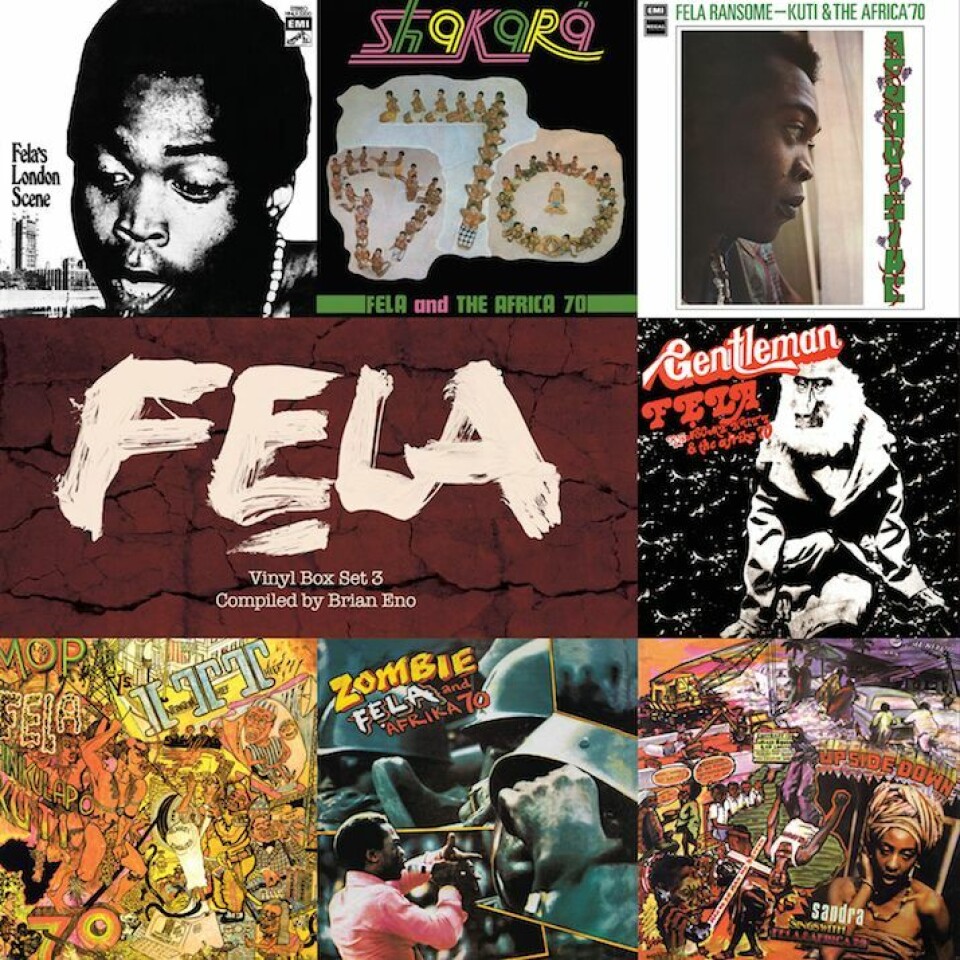 Fela Kuti: Vinyl Box Set 3 Compiled By Brian Eno Out Now! | OkayAfrica Fela Kuti: Vinyl Box Set 3 Compiled By Brian Eno Out Now! | OkayAfrica