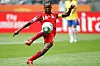 Genoveva Anonman Nze of Equatorial Guinea runs with the ball during the FIFA Women's World Cup 2011 Group D match between Equatorial Guinea and Brazil at FIFA World Cup stadium Frankfurt on July 6, 2011 in Frankfurt am Main, Germany.