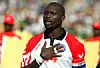 Liberia\u2019s George Weah at the African Nations Cup 2002, Group A match between Mali and Liberia.