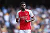 Thomas Partey of Arsenal during the Premier League match between Arsenal FC and Wolverhampton Wanderers at Emirates Stadium on May 28, 2023 in London, United Kingdom.