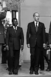​Former President Jacques Joaquim Yhombi-Opango pictured above (left).