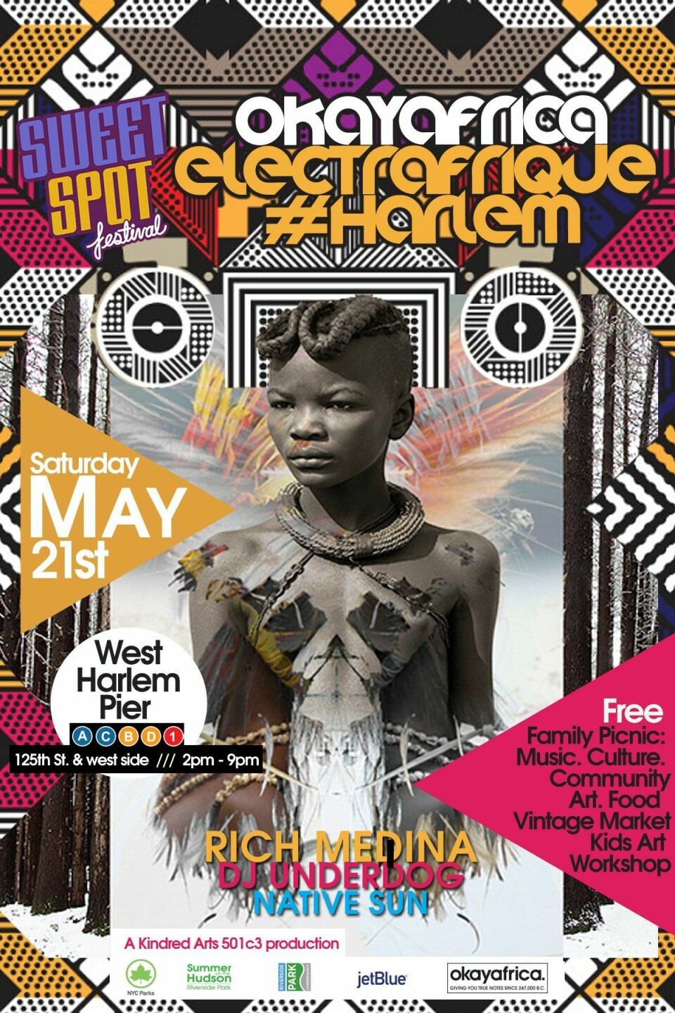 Harlem’s Sweet Spot Festival With Okayafrica Electrafrique ft. DJ Underdog & Native Sun Plus Rich Medina! Harlem’s Sweet Spot Festival With Okayafrica Electrafrique ft. DJ Underdog & Native Sun Plus Rich Medina!