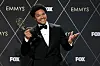 Trevor Noah, winner of Outstanding Talk Series for 'The Daily Show With Trevor Noah,' poses in the press room during the 75th Primetime Emmy Awards at Peacock Theater on January 15, 2024 in Los Angeles, California.