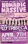 NYC: Nomadic Massive at 92Y Tribeca Thursday, April 7th