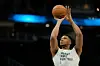 Giannis Antetokounmpo #34 of the Milwaukee Bucks warms up before a game against the Golden State Warriors at Fiserv Forum on January 13, 2024 in Milwaukee, Wisconsin.