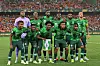 Nigeria players pose for a team photo ahead of the Africa Cup of Nations (CAN) 2024 final football match between Ivory Coast and Nigeria at Alassane Ouattara Olympic Stadium in Ebimpe, Abidjan on February 11, 2024.
