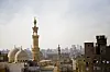 View over minarets in Old Cairo.