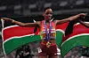 Beatrice Chebet of Kenya celebrates Gold medal for 5000m Women Final during day eight of the World Athletics Championships Tokyo 2025 at National Stadium on September 20, 2025 in Tokyo, Japan.