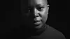 A monochrome portrait of Milisuthando Bongela for her film, Milisuthando.