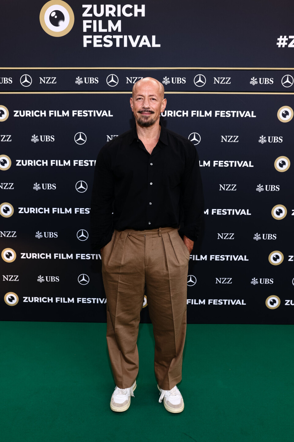 “As an artist, I have a rule that I will tell the truth. If I am to lie, then I would rather not do it.” Tarik Saleh poses at the 'Eagles Of The Republic' photocall during the 21st Zurich Film Festival at Corso Green Carpet