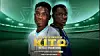 Promotional poster for the Kenyan football drama Kito, featuring two male leads in football jerseys standing against a stadium backdrop.