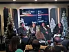 Cheryl Dunye, Nwosu, Odigie Praise, and Wangondu during the panel after the screening of Kikuyu Land at the Sundance Film Festival 2026.