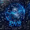 Bridget Blue’s album art for her “RNB” album is a stylized blue portrait of the artist surrounded by handwritten messages and signatures.