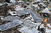 A view of discarded solar panel components at the Gioto dumping site. The rising production of solar panels is expected to contribute to a surge in electronic waste.