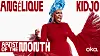 A graphic of Angelique Kidjo as OkayAfrica’s Artist of The Month for May 2026