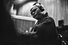 An image of Yonela Mnana on the piano during the recording of Herbie Tsoaeli’s At This Point In Time album.