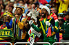 Fans of South Africa cheer from the stands prior to the FIFA World Cup 2026 Group A match between Czechia and South Africa at Atlanta Stadium on June 18, 2026 in Atlanta, Georgia.
