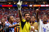 Vozinha #1 of Cabo Verde applaud fans after the 0-0 draw during the FIFA World Cup 2026 Group H match between Spain and Cabo Verde at Atlanta Stadium on June 15, 2026 in Atlanta, Georgia.