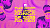 Pink and yellow promotional graphic reading 'The Best East African Songs of 2023 So Far' with two partially visible people at the edges.
