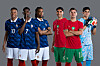 Composite image of France and Morocco players standing side by side ahead of a World Cup 2026 quarter-final.