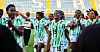 Nigeria's Super Falcons applaud fans on the pitch after their 2-1 friendly win over Senegal.