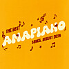 Yellow-orange music poster reading “The Best Ananas Songs, August 2020” with musical notes.