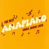 Yellow-orange music poster reading “The Best Ananas Songs, August 2020” with musical notes.