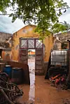 Terracota Atelier after the floods of August 2025 in Sao Vicente. Repairs included sourcing custom refractory plates and thermacoils for his kilns, which filled with water and mud