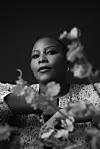 A Black and White image of Wana Udobang.
