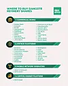 Infographic showing banks, fintech apps, mobile networks and a capital-market platform for buying Dangote Refinery shares.