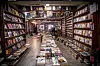 Interior of The Jazzhole, a legendary Lagos book and record shop seen as Nigerian authors are currently having significant global success.