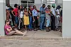 Namibians wait to vote at a polling station during Namibian Presidential and parliamentary elections, on November 27, 2019 in Windhoek.
