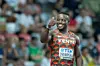 Ferdinand Omanyala of Kenya prepares for the start of the Mens 100m heat two during the World Athletics Championships at the National Athletics Centre on August 19th, 2023, in Budapest, Hungary.