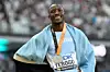 \u200bLetsile Tebogo of Botswana celebrates after winning the silver medal in the Men's 100m Final of the World Athletics Championships Budapest 2023 in Budapest, Hungary, Aug. 20, 2023.