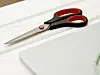 Scissors black and red