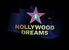 ​Signage at the opening night of the new play 'Nollywood Dreams' at The Robert W. Wilson MCC Theater, New York.