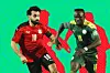 \u200bEgypt's forward Mo Salah (L) vies for the ball against Senegal's forward Sadio Man\u00e9 (R) during the 2022 Qatar World Cup African Qualifiers football match between Egypt and Senegal at Cairo International Stadium in the Egyptian capital on March 25, 2022.
