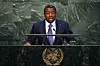 Togolese President Faure Gnassingbé addresses the 70th Session of the United Nations General Assembly at the UN in New York on September 30, 2015.