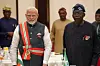 India's Prime Minister Narendra Modi and Nigeria's President Bola Tinubu pose for pictures at the presidential palace in Abuja, Nigeria on November 17, 2024.