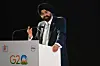 World Bank chief Ajay Banga speaks during the G20 Finance Ministers, Central Bank Governors (FMCBG) and Finance & Central Bank Deputies (FCBD) meetings, at the Mahatma Mandir in Gandhinagar on July 16, 2023.