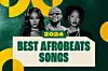 The custom cover art for OkayAfrica’s best Afrobeats songs of the year list which features Ayra Starr, King Promise and Tems.