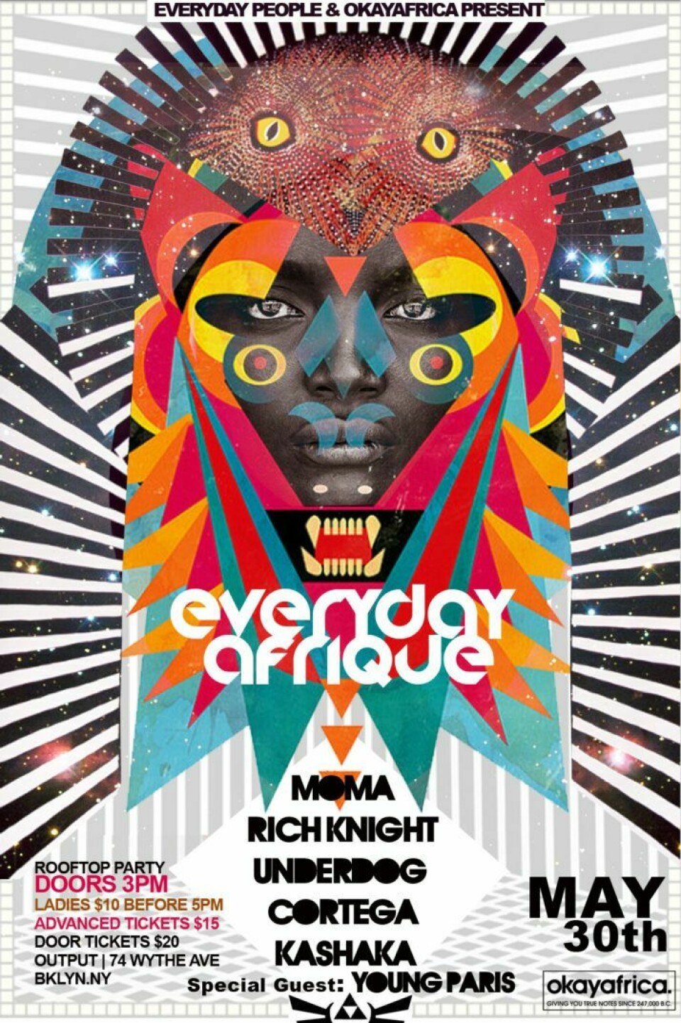 Okayafrica & Everyday People Present EVERYDAY AFRIQUE Rooftop Party This Memorial Day