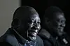 A photo of South African President, Cyril Ramaphosa smiling.
