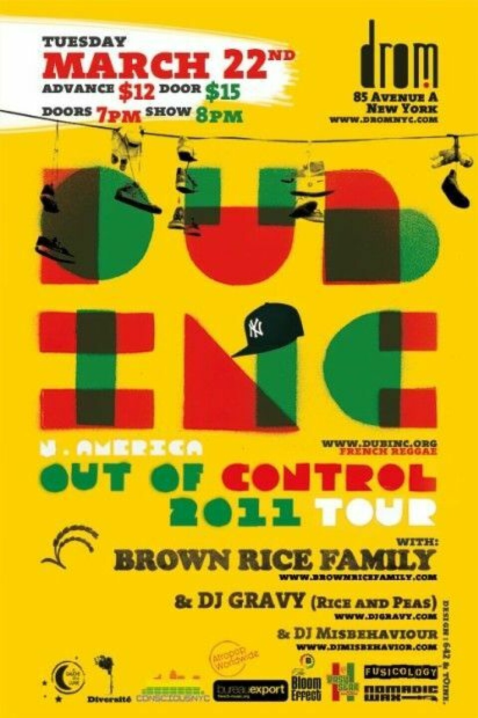 NYC: Back by Popular Demand - Dub Inc, March 22nd