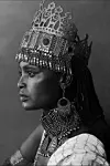 Kiya Tadele wearing crown.