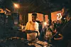A photo of Yohannes Hadish DJing at The Lab\u2019s Episode 7 event.