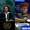 A collage of Amina Chawahir Mohamed and Ngozi Okonjo-Iweala.