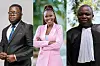 African recipients of the Global Citizen Prize 2024, (L-R) Andrew Ddembe, Lydia Charles Moyo and Olivier Bahemuke Ndoole.